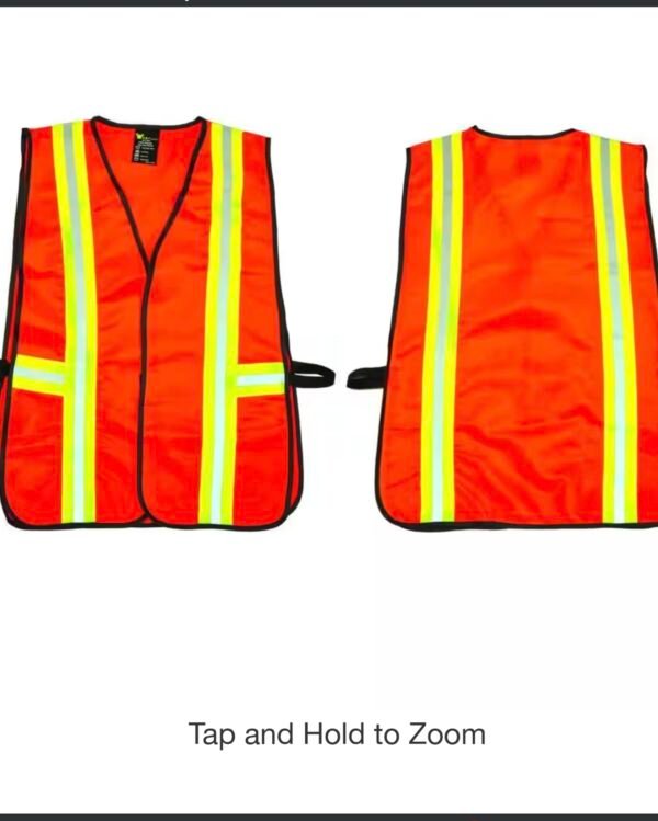 Orange All Industrial Safety Vest with Reflective Strip Neon